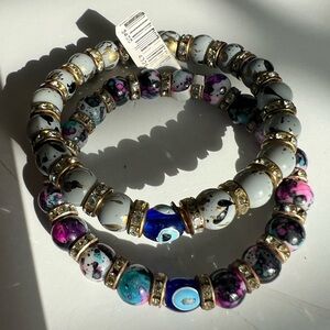 Two Spirited Evil Eye Beaded Bracelets
